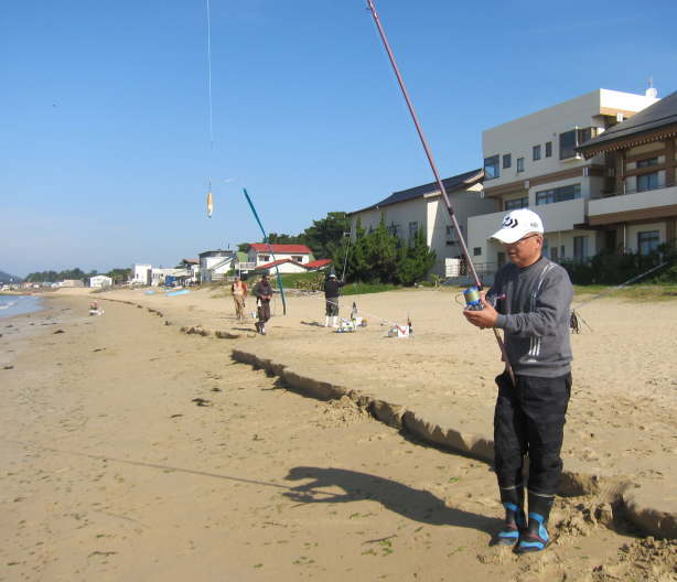 投げ釣り キス釣り 遠投 投げ練習 投練